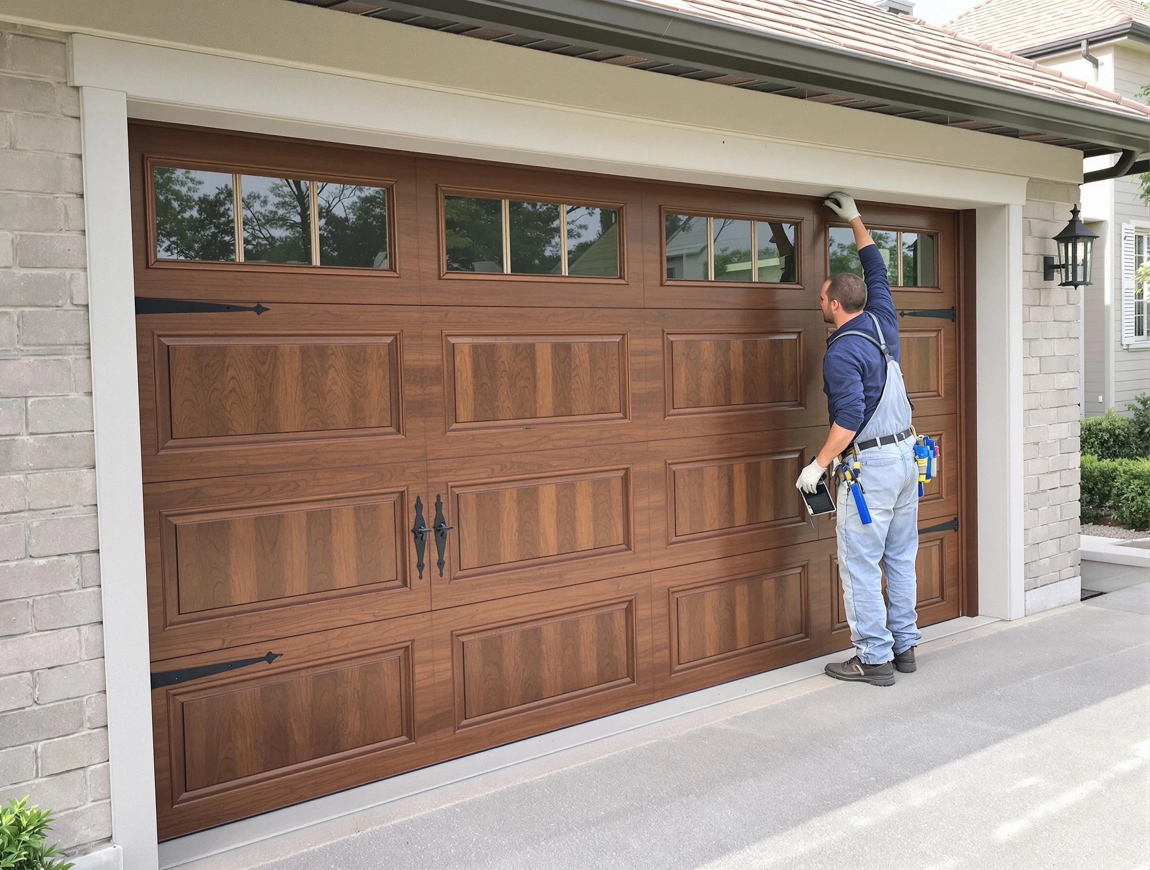 Custom garage door showcase by Montevallo Garage Door Repair in Montevallo